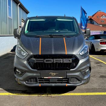 Ford Kühlergrill in Raptor Optik FORD Schriftzug für Transit und Tourneo Custom ab 02/18
